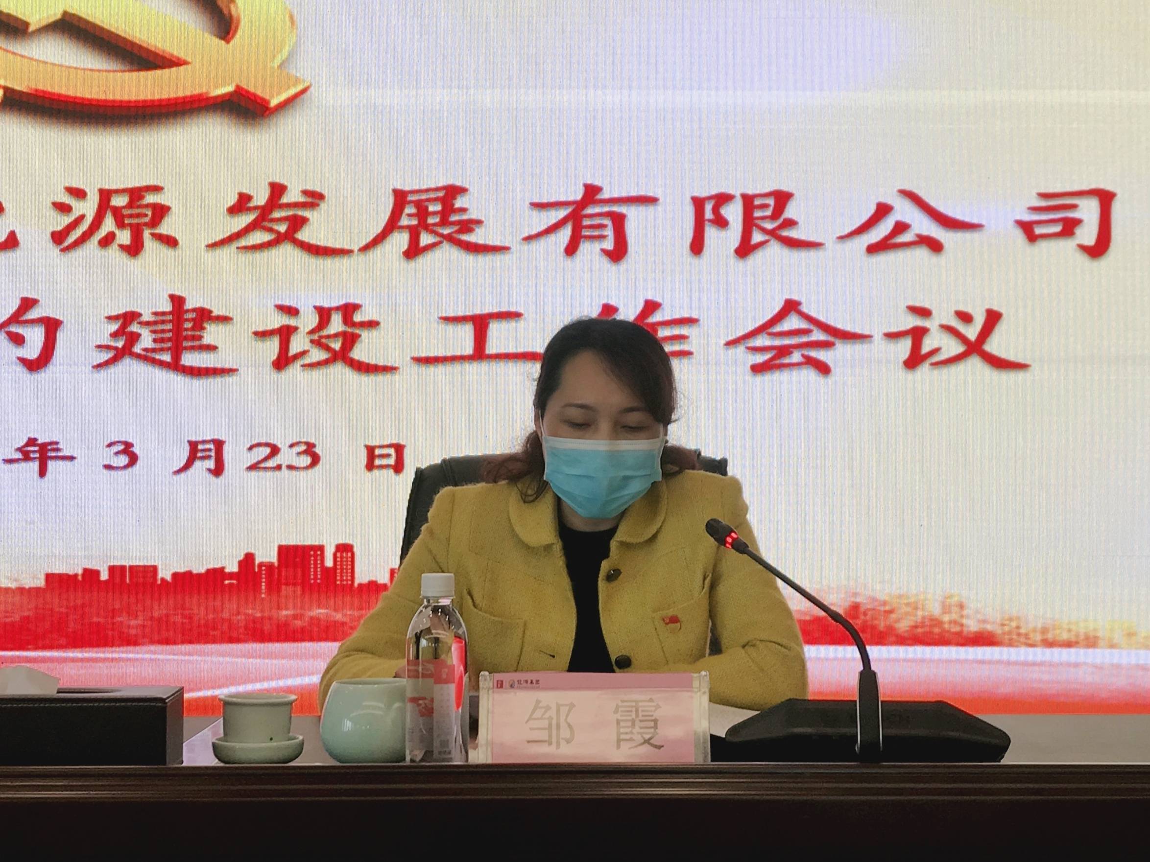 省水投能源公司召开2020年党的建设工作会议